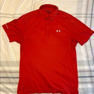 Under Armour Men's Vibrant Red Polo